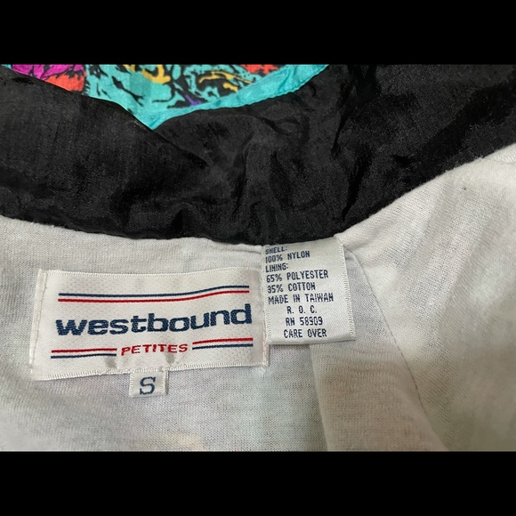 Vintage Women’s Westbound windbreaker jacket petite small 80s retro - Picture 5 of 5